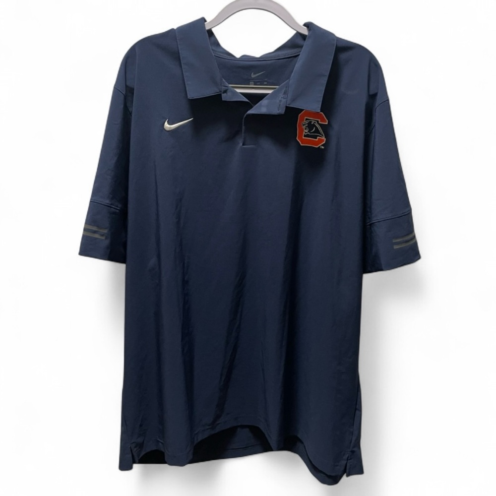 Nike Dri-FIT Men's 3XL Navy Blue Carolina Panthers Sideline Polo NFL Football - Picture 7 of 10